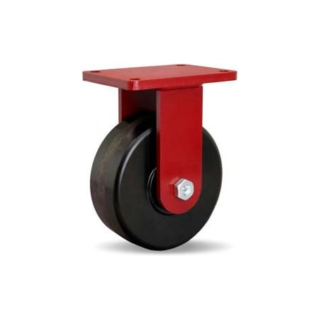 Hamilton Casters Hamilton® Extra HD Forged Rigid 8 x 3 Plastex Roller 3000 Lb. Caster R-EHD-83PH